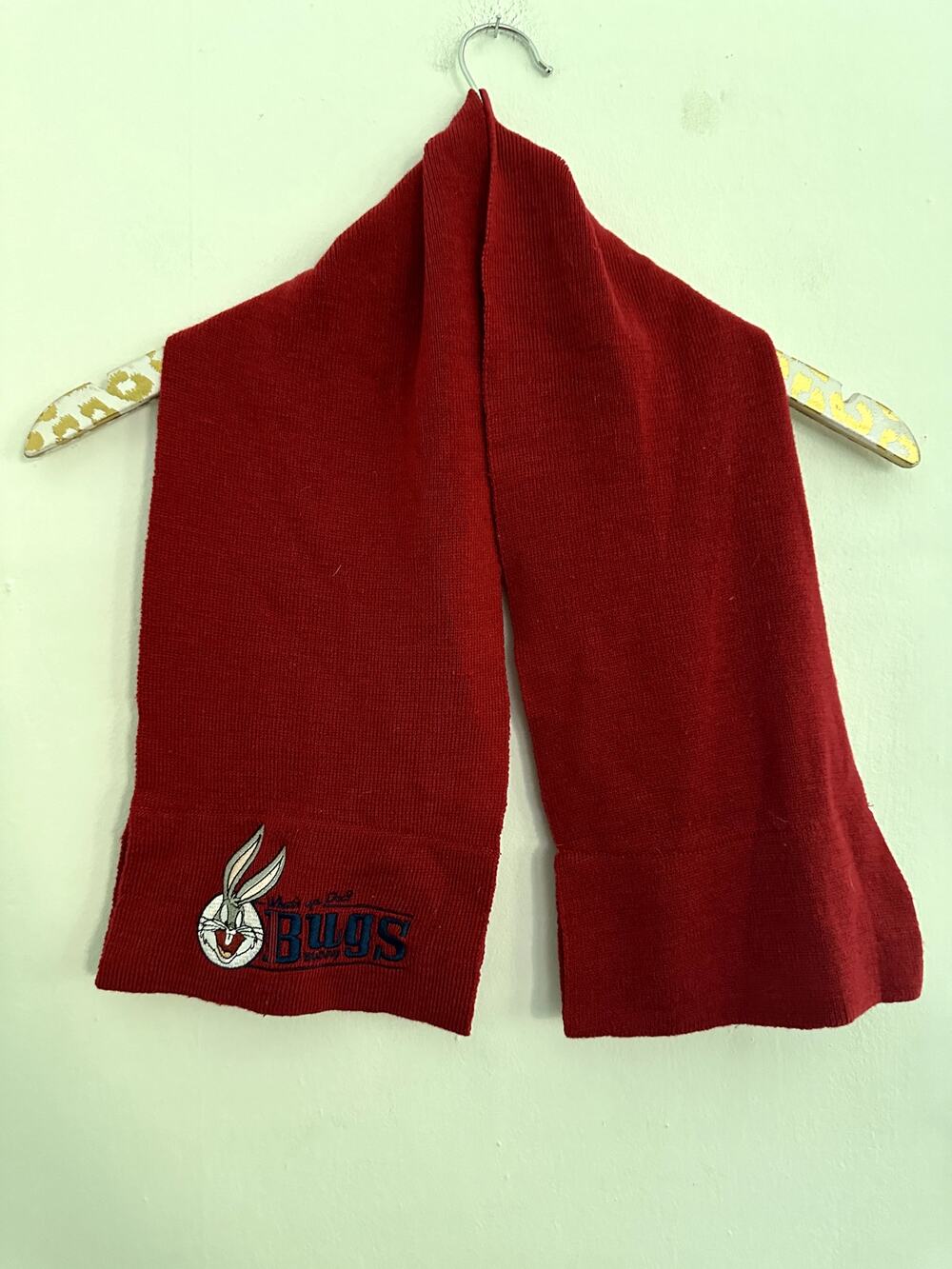 Looney Tunes Bugs Bunny Kids Red Scarf